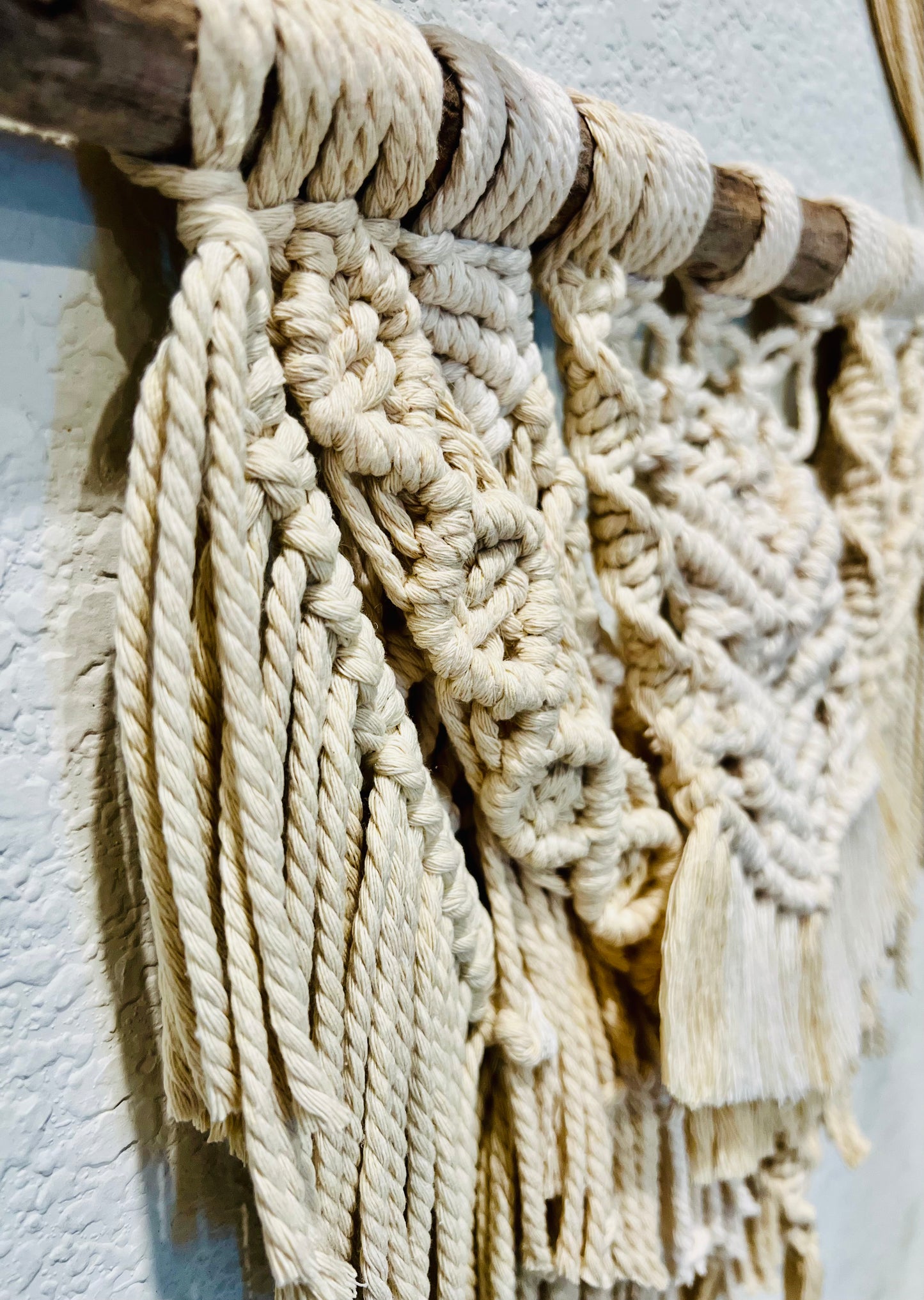 Two Tone, 19in X 15in Macrame